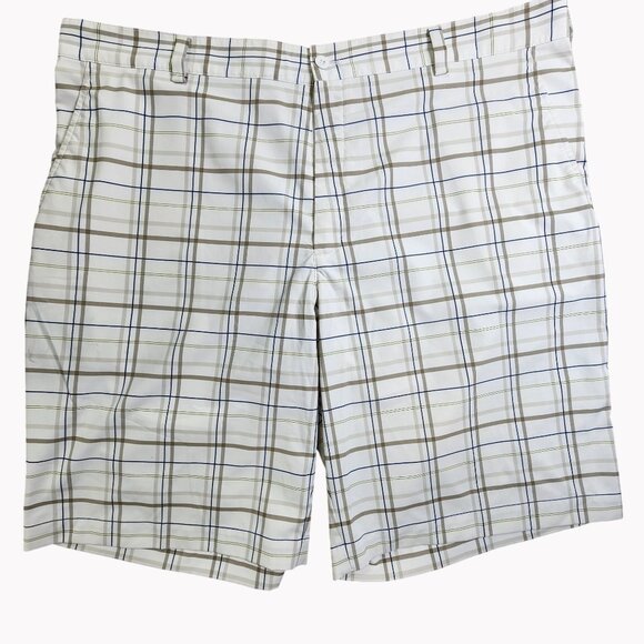 NikeGolf Mens Dri-Fit Plaid Golf Shorts Size 40 Polyester Spandex Blend - Picture 1 of 9